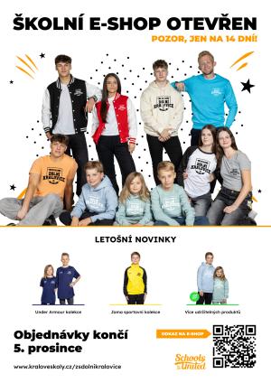 Školní E-shop- otevřen do 5.12.2025
